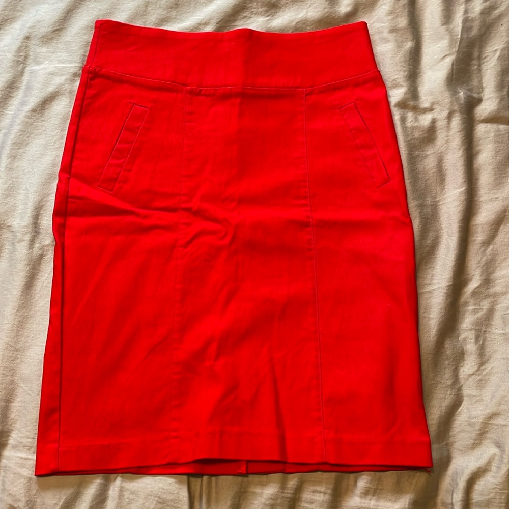 Red Pencil Skirt